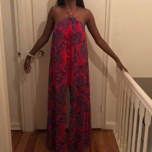 Marciano colorful flowing bodycon dress